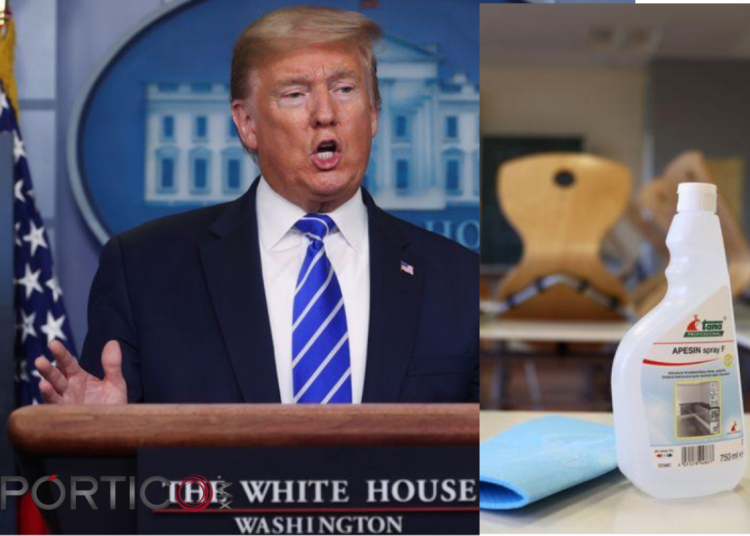 Critican a Trump por sugerir inyectar desinfectante; médicos advierten riesgos