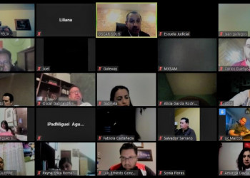 Con videoconferencia continúan actividades de la Escuela Judicial