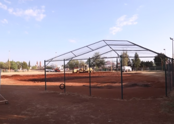 Construyen Hospital provisional para Covid-19 en Fresnillo