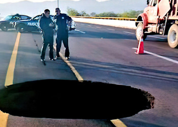 Hundimiento causa alerta en carretera Zacatecas – Durango