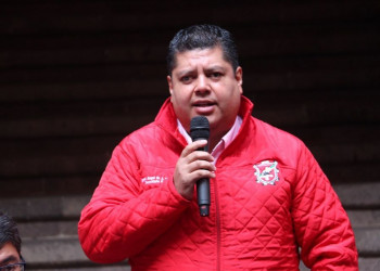 Miguel Toribio Bañuelos, secretario general del Sindicato Único de Trabajadores al Servicio del Estado, Municipios y Organismos Paraestatales (SUTSEMOP)