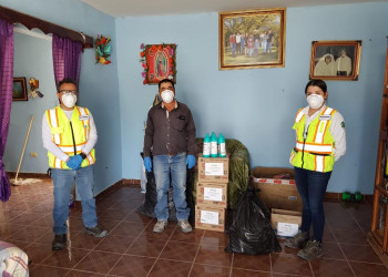 Entrega Peñasquito 3 mil paquetes de limpieza en comunidades de Mazapil