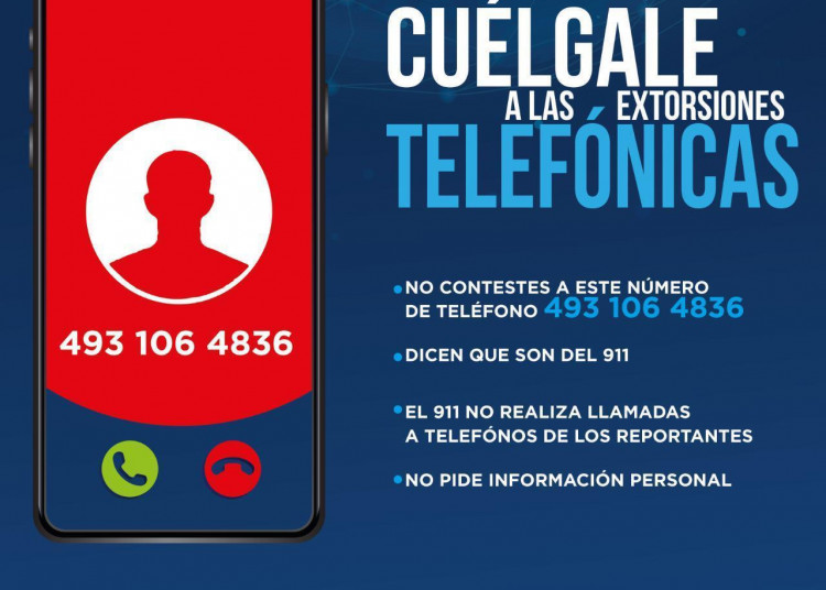 Alertan sobre línea telefónica utilizada para extorsionar