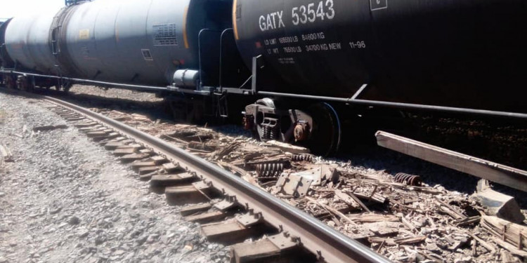 Se descarrila tren a espaldas de la Colonia San Fernando