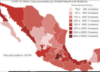 México marca récord, registra 4.883 contagios de COVID-19
