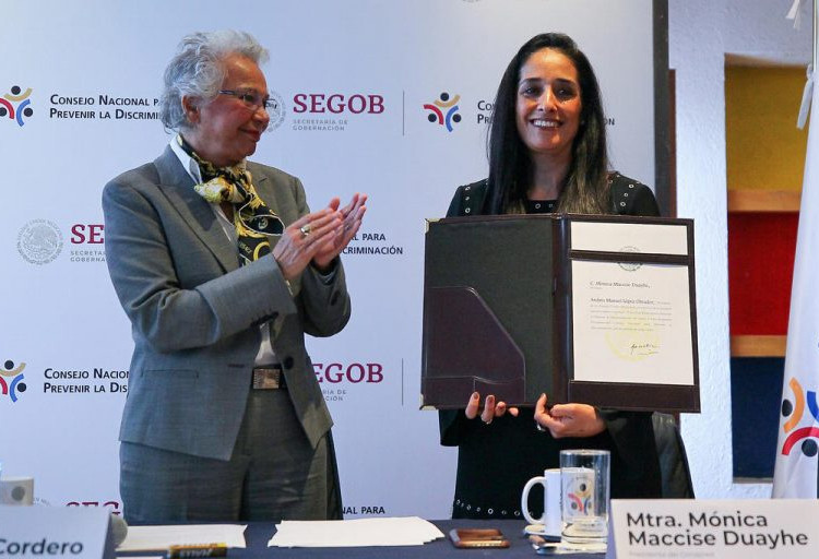 ¿Presenta renuncia Mónica Maccise al Conapred?