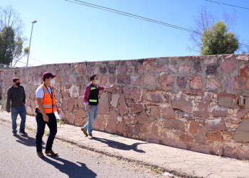 Supervisa alcalde Ulises Mejía obras en fraccionamiento Issstezac