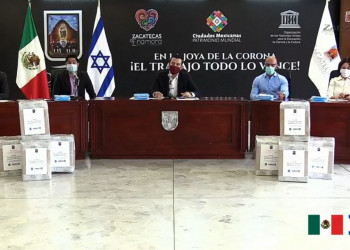 Embajada de Israel dona 15 mil cubrebocas al municipio de Zacatecas