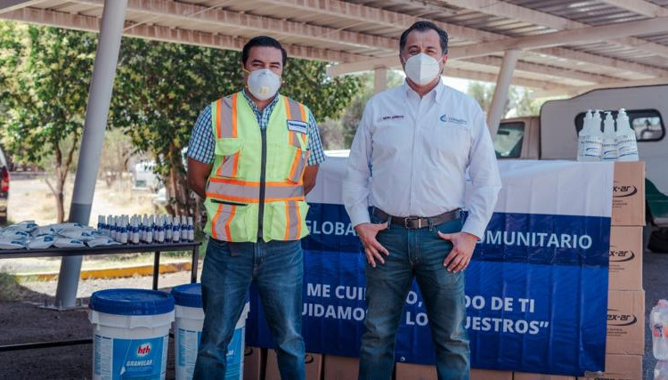 Peñasquito entrega donativo a Conagua para la prevención del COVID-19
