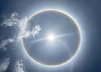Sorprendente halo solar tras sismo en México