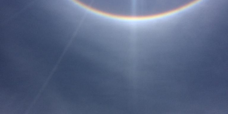 Sorprendente halo solar tras sismo en México