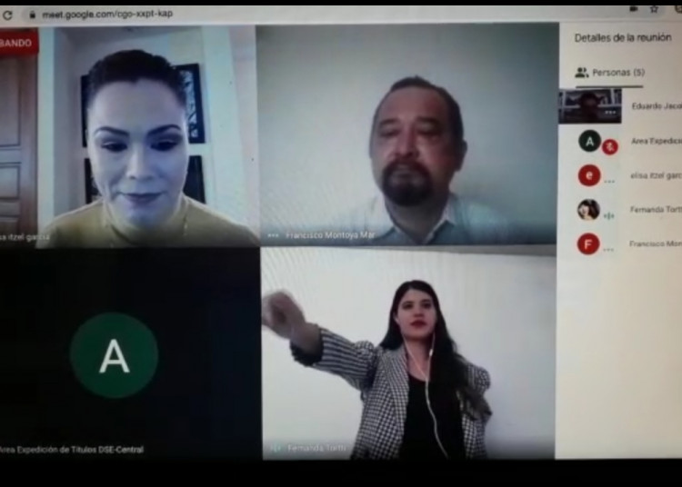 Realiza UAZ primer examen profesional virtual por contingencia