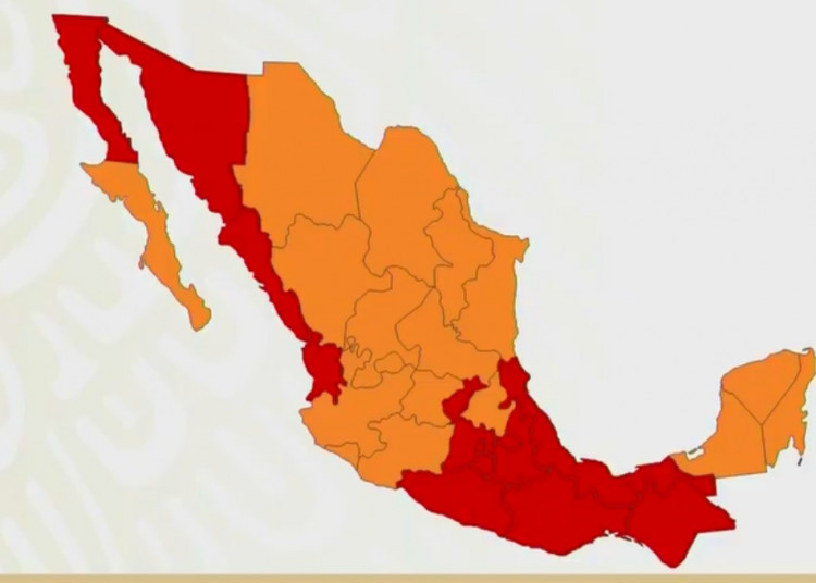 Zacatecas, entre los 17 estados en color naranja del semáforo epidemiológico