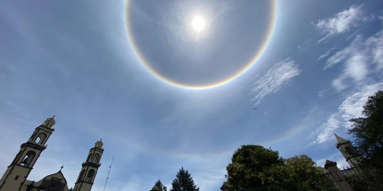 Sorprendente halo solar tras sismo en México