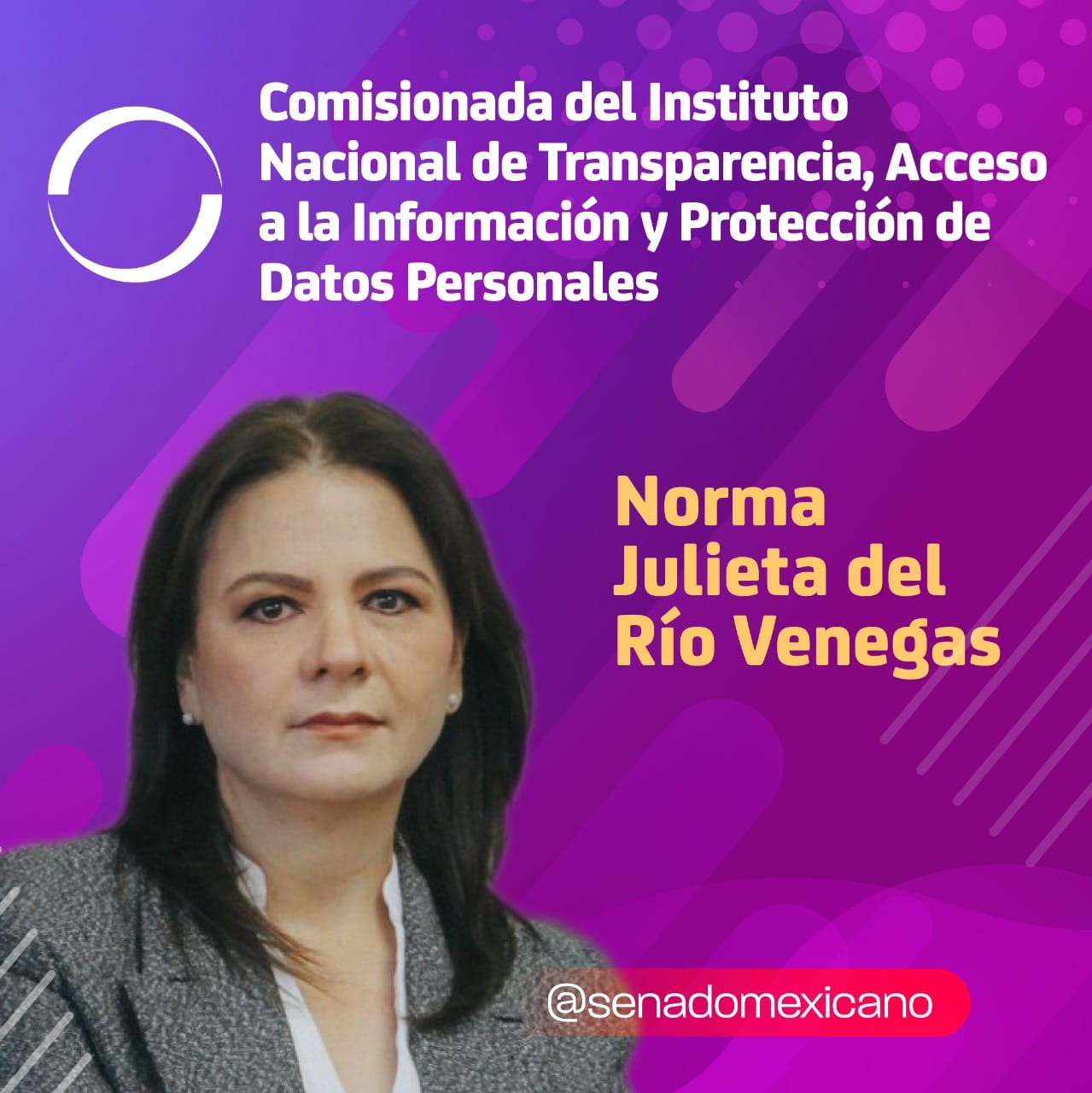 Norma Julieta del Río, nueva comisionada del INAI