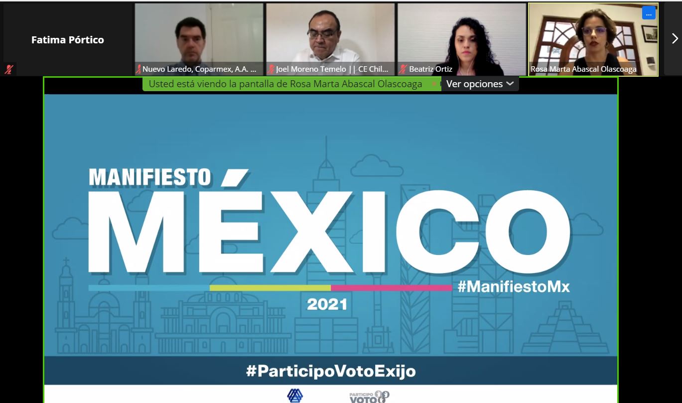 Presenta COPARMEX "Manifiesto México"
