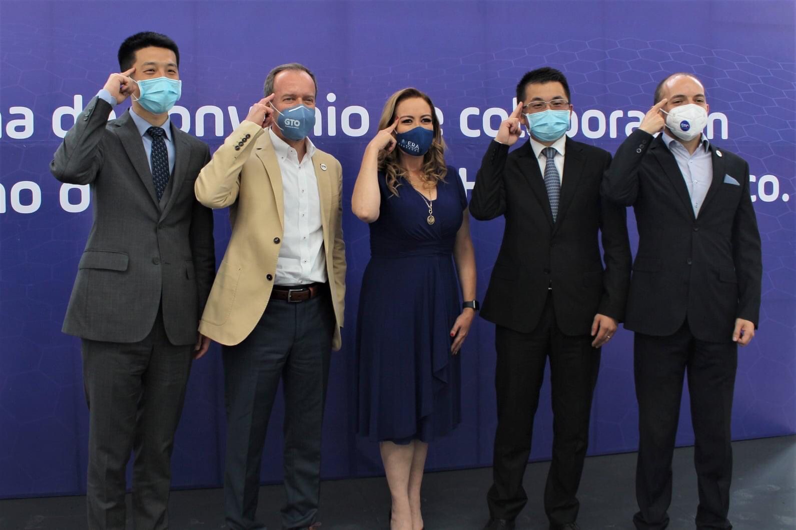 Firman convenio de colaboración Huawei y Guanajuato