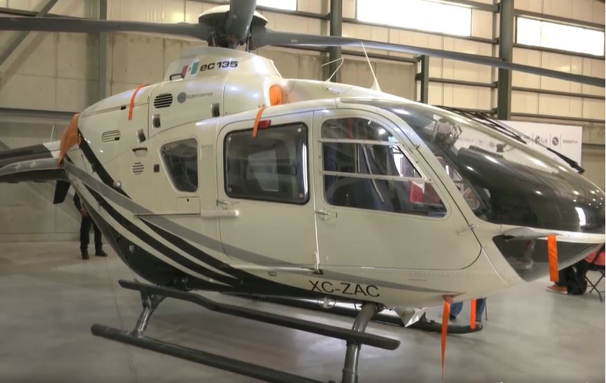 Zacatecas pone a la venta un helicóptero de la SSP