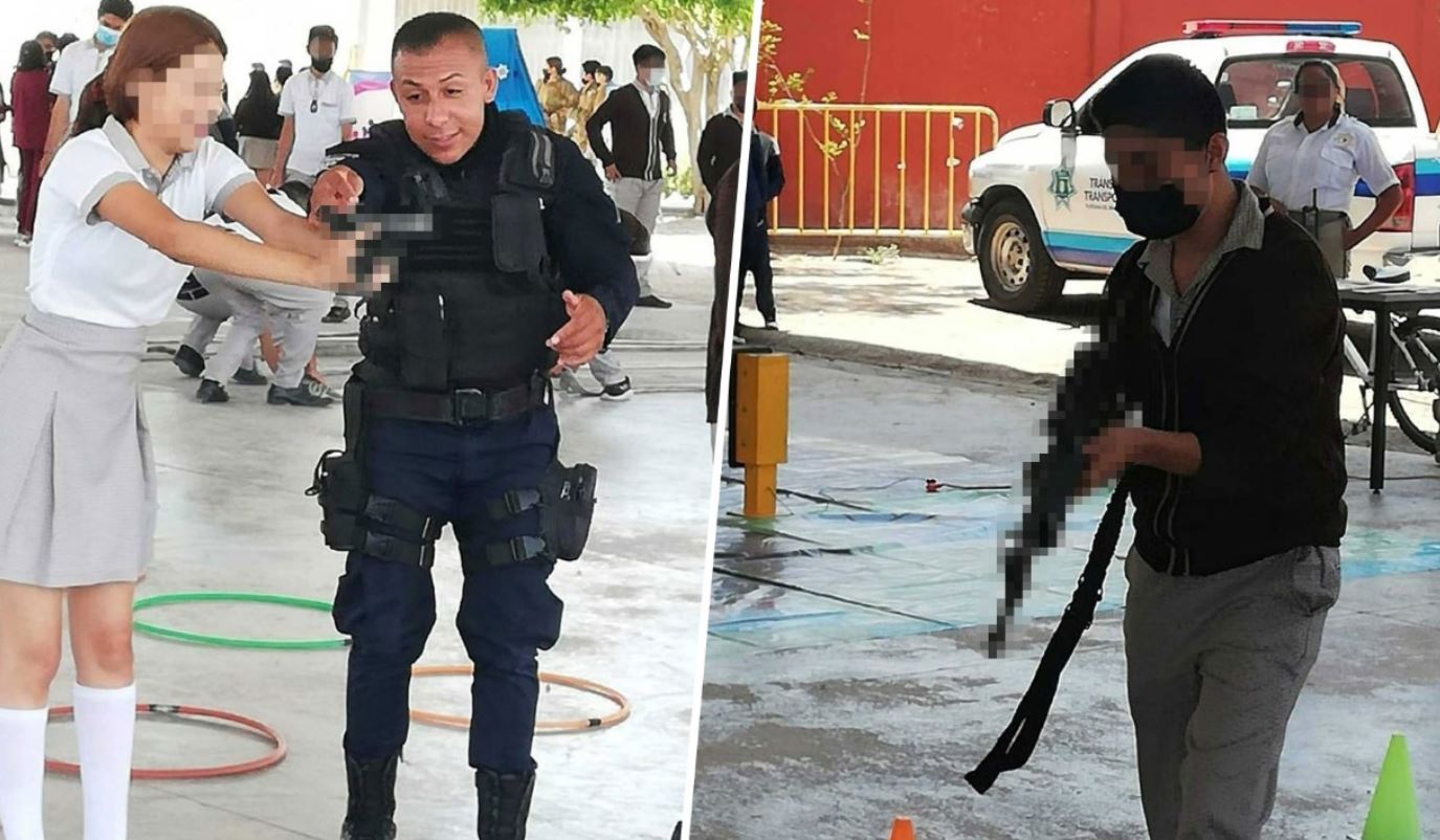 ¡Increíble! En Guanajuato enseñan a alumnos de secundaria a usar armas de fuego