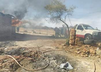 Se incendia domicilio de mujer de la tercera edad en Guadalupe