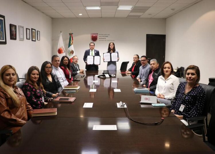 Firman CDHEZ y SEZAMI convenio para promoción y protección de los derechos de los migrantes