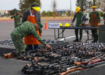 Destruyen 86 armas cortas y 198 armas largas