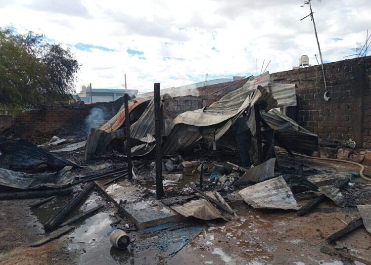 Se incendia casa en Calera por fuga de gas