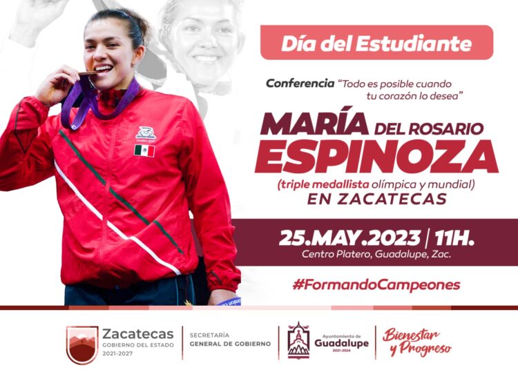 La medallista olímpica Rosario Espinoza, tendrá un encuentro con jóvenes de Guadalupe