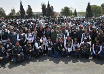 Participan 500 motociclistas en la Tercera Rodada Bicentenario