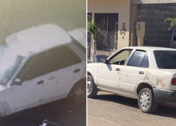 Ubican auto relacionado con la quema de un autobús turístico