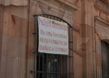 Alerta por derrumbe de varias fincas en el Centro Histórico de Zacatecas