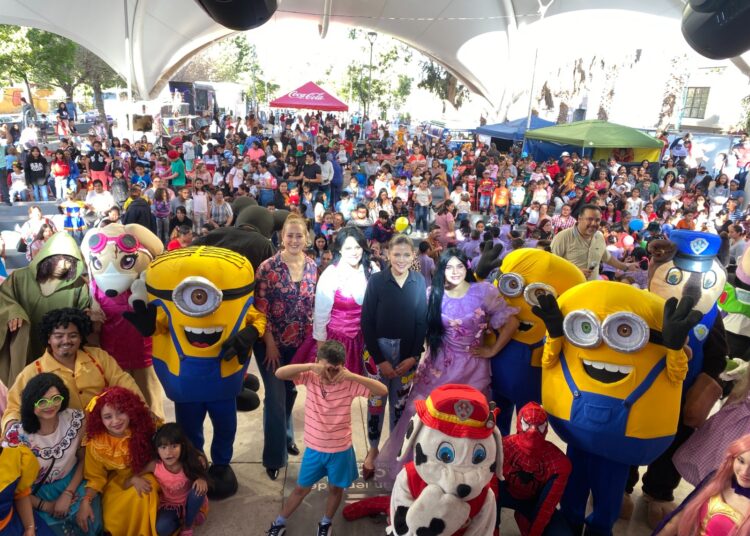 Niños guadalupenses se divierten y conviven en el Festival de Julio