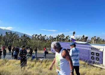 Accidente vial sobre la carretera 54