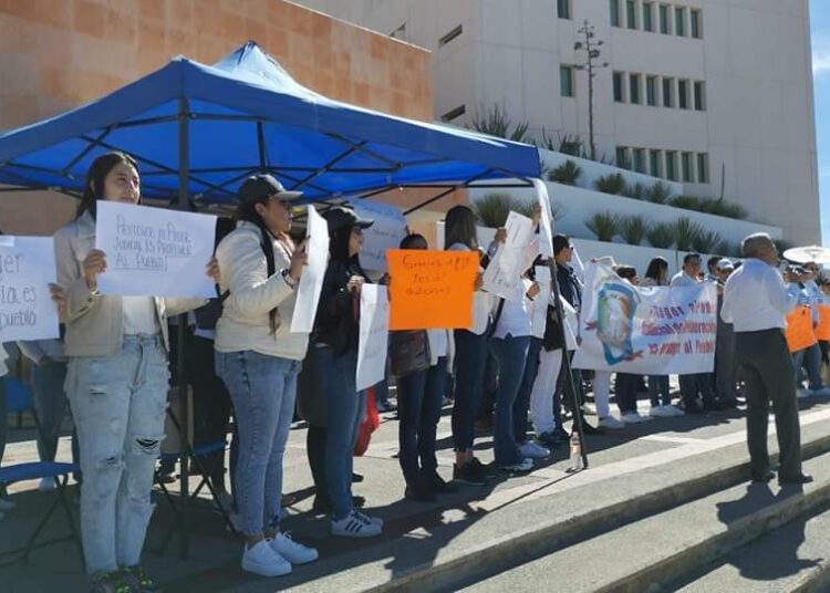 Trabajadores del Poder Judicial se manifiestan