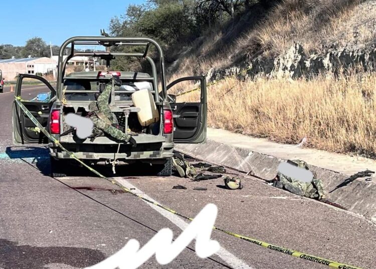Asesinan a tres militares en zona limítrofe entre Zacatecas y Jalisco