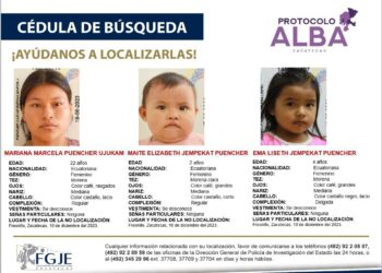 Desaparecen a dos familias ecuatorianas en Fresnillo