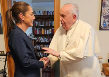 Sheinbaum se reúne con el Papa Francisco