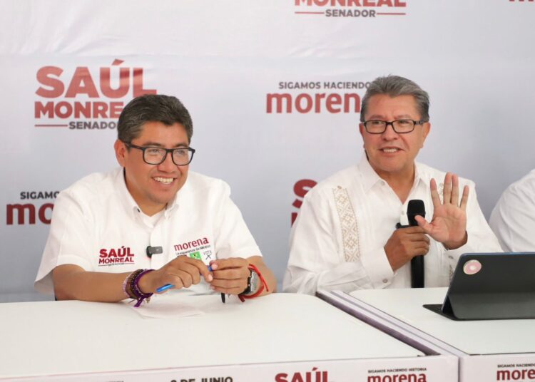 Ricardo Monreal apoya la campaña de su hermano Saúl y de candidatos morenistas en Zacatecas