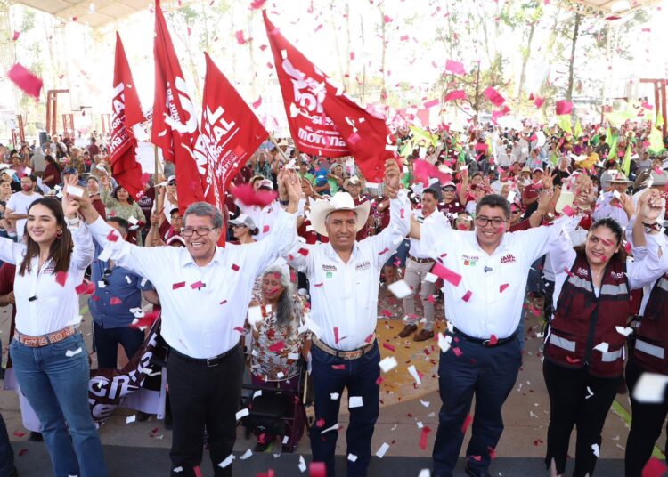 El triunfo está cercano, afirma Ricardo Monreal; apoya a candidaturas de Morena Zacatecas