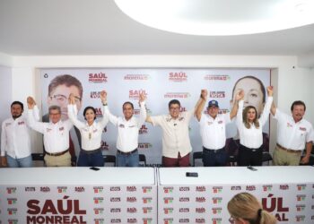 Saúl Monreal se muestra optimista: “vamos a ganar la elección”