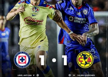 Cruz Azul y América igualan a 1 y todo se define en la vuelta