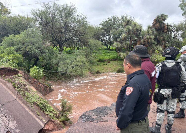 Lluvias constantes generan daños materiales en municipios zacatecanos