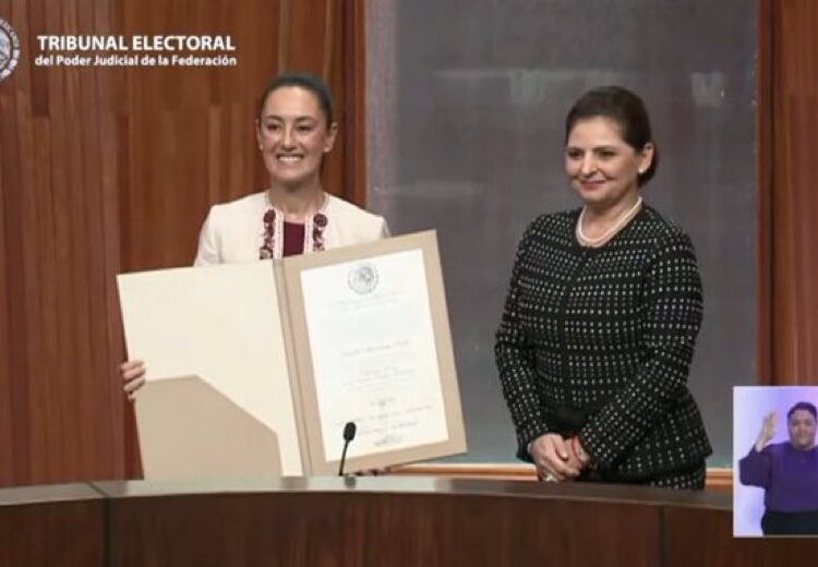Claudia Sheinbaum recibe constancia de mayoría como Presidenta de México en el TEPJF