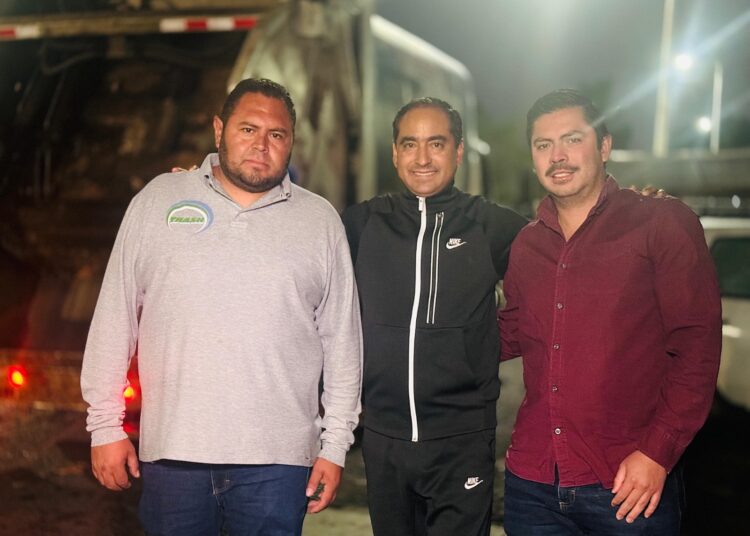 en Guadalupe se recolectan diariamente 8 toneladas de basura; alcalde supervisa servicio