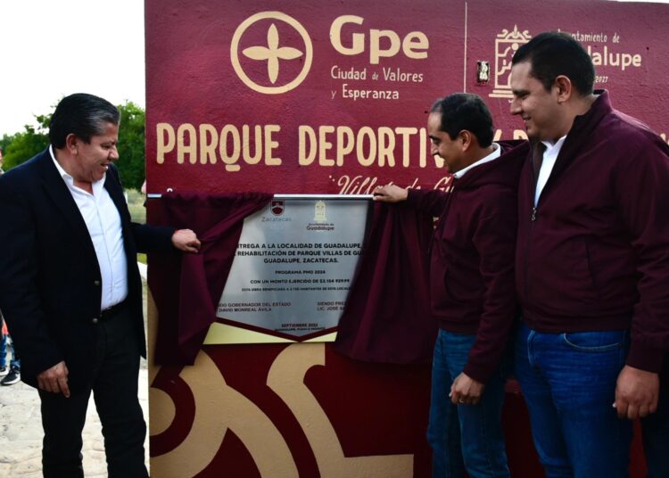 Remodelan el parque Villas de Guadalupe con una inversión de más de 3 MDP