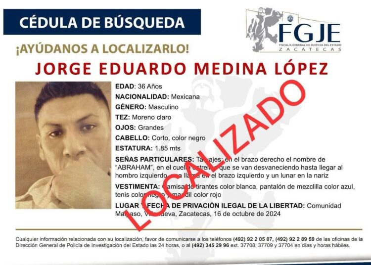 Localizan a los dos jóvenes secuestrados en Malpaso; se ignoran condiciones del hallazgo