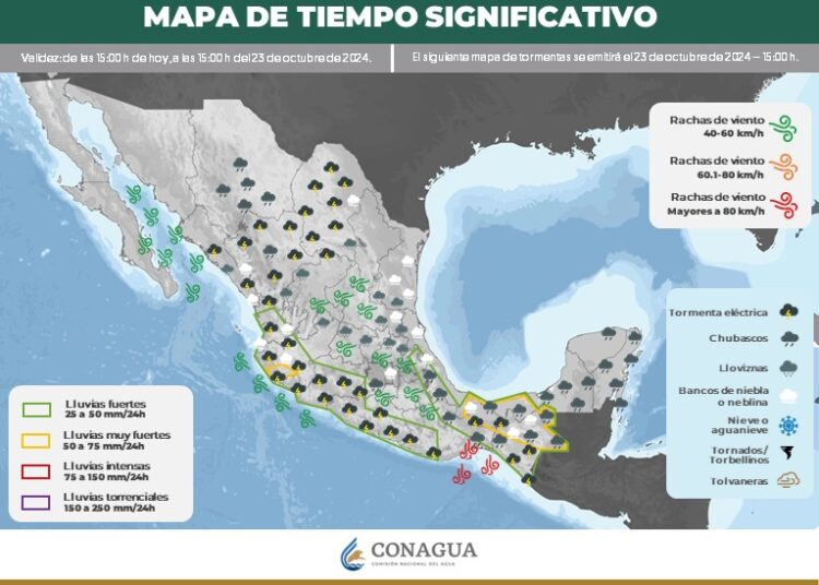 Tormenta tropical Kristy provocará lluvias intensas en varias partes de México