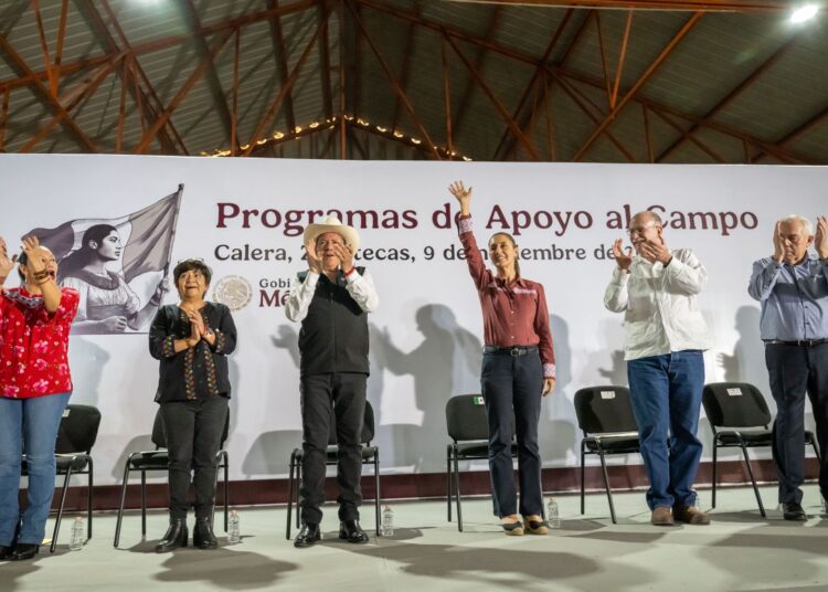 Claudia Sheinbaum instala la Productora de Semillas para el Bienestar en Calera