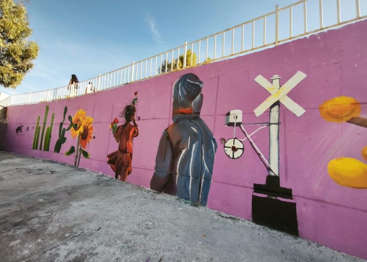 La elaboración de un mural, permitió que una zona abandonada fuera rehabilitada