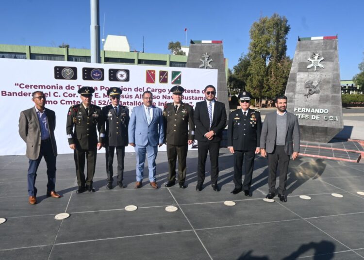 El coronel Jesús Alfonso Nava Bustamante, es el nuevo comandante del 52 Batallón de Infantería